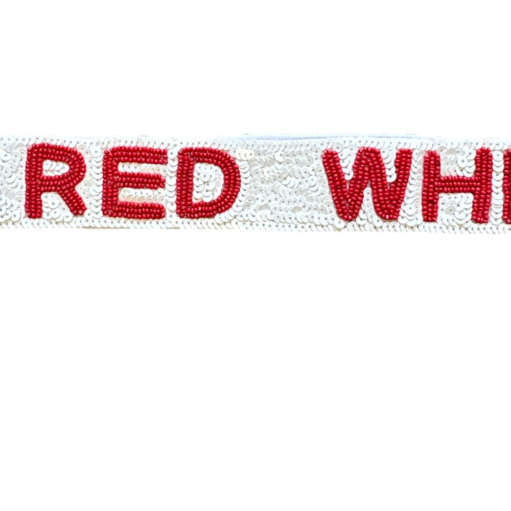 Red, White and Woo Bag Strap - Picture 2 of 2